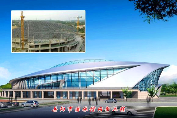 毕节游泳池网架
